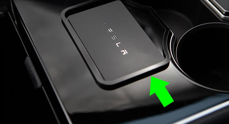 Heenvn Model 3 Car Engine Start Card Key Trim Frame Holder Fixer Limiting Sticker For Tesla Model Y 2023 Accessories