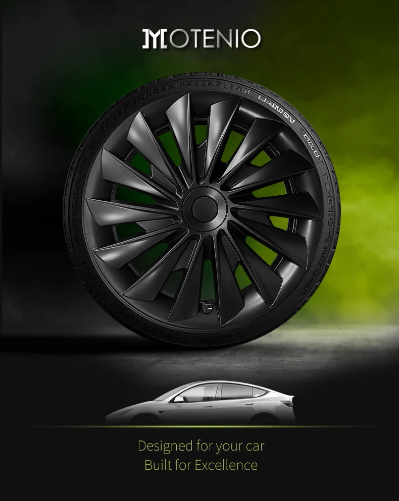 4PCS for Model 3 Highland 2023-2025 Wheel Cover 18 Inch Hubcap New Blade Style Wheel Cover Rim Hubcaps Car Protection for Tesla
