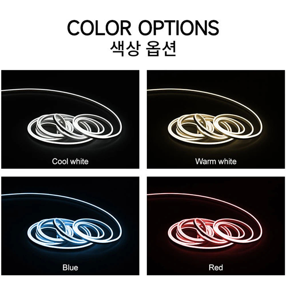 LED Car Front Trunk Light Strip Easy Install Flexible Auto Modified Lighting Neon Lamp for Tesla Model 3 Y S X led interior Lamp