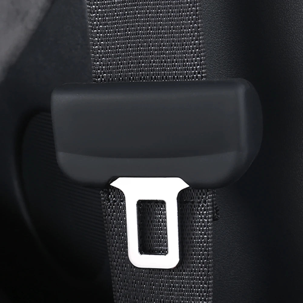 For Tesla Model 3/Y Safety Belt Protective Silicone Cover Tesla Interior Accessories Automobile Protective Sleeve Seat Belt Clip