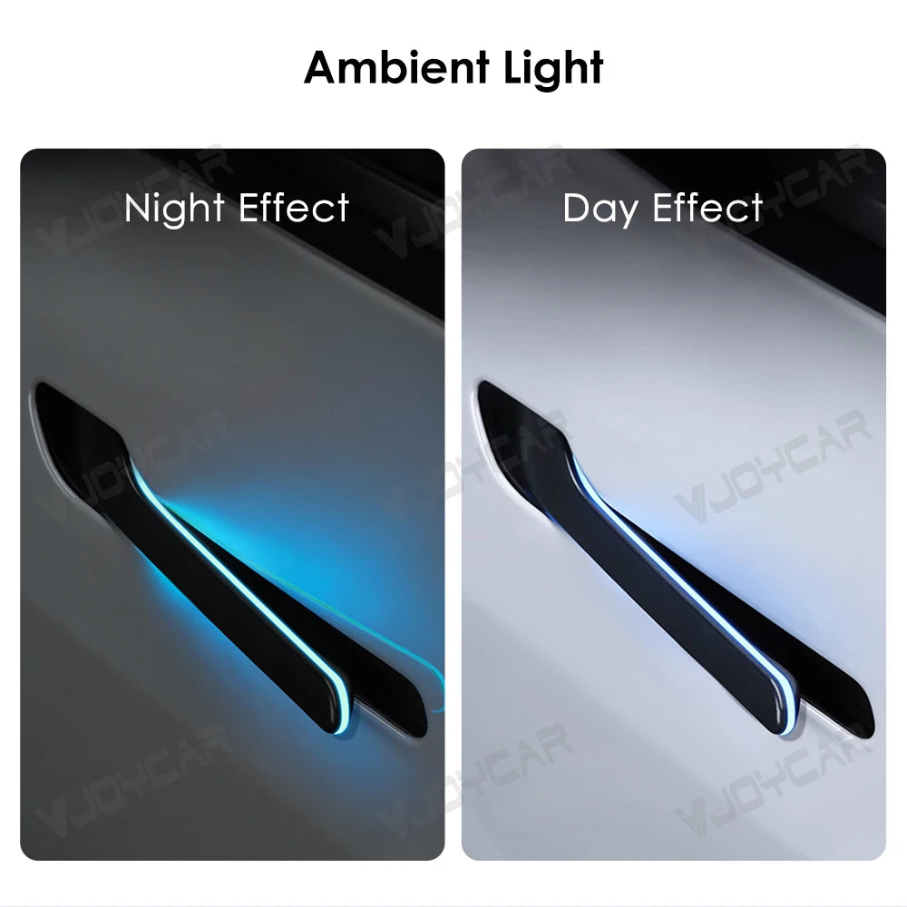 2025 Update 6th Gen Wireless Auto Presenting Door Handle for Tesla Model Y / 3 / 3 Highland / Y Juniper Colorful / One LED Light