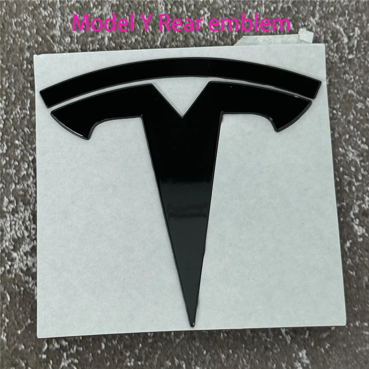 Tesla Car Front Emblem Rear Trunk Emblem Sticke for Model 3 Mode Y metal logo replacement rear and rear logos blackening