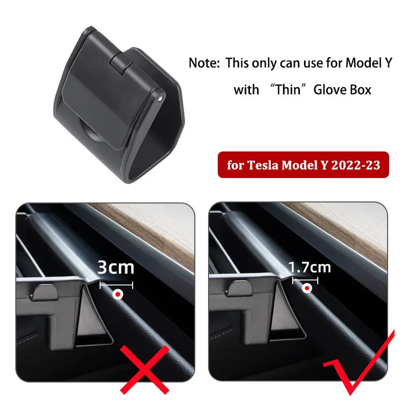 Glove Box Hidden Hook For Tesla Model 3 Highland 2024 Model Y Passenger Purse Bag Hanger Umbrella Holder New Model3 Accessories