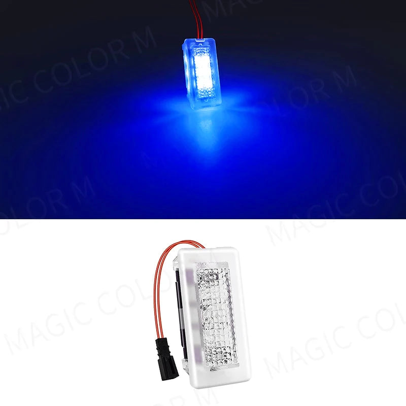 For Tesla Model 3 Y S X LED Atmosphere Foot-Well Lights Car Interior Lighting Floor Door Puddle Decorative Lamp Auto Accessories