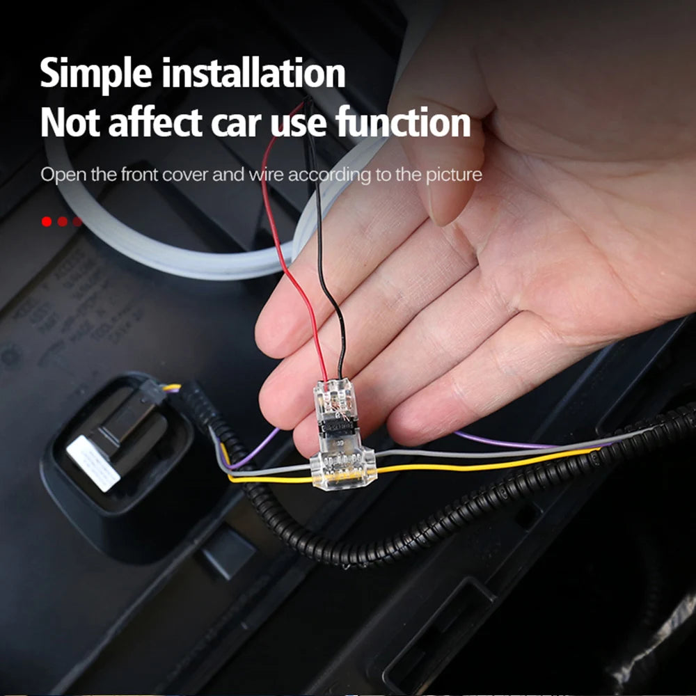 LED Car Front Trunk Light Strip Easy Install Flexible Auto Modified Lighting Neon Lamp for Tesla Model 3 Y S X led interior Lamp