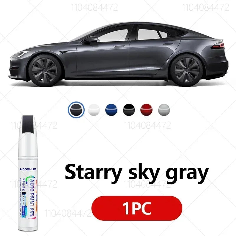 For Tesla Model 3 Y X S Car Paint Scratch Repair Pen Touch Up Paint Accessories Black Pearl White Silver Deepsea Blue Red