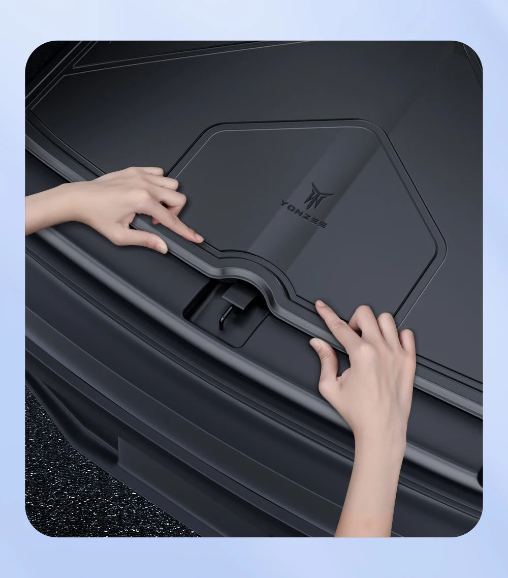 YZ For Tesla Model Y Model 3 All-Weather Waterproof TPE Seat Cover Foot Pad Trunk Mats 2021-2023 Tesla Car Accessories
