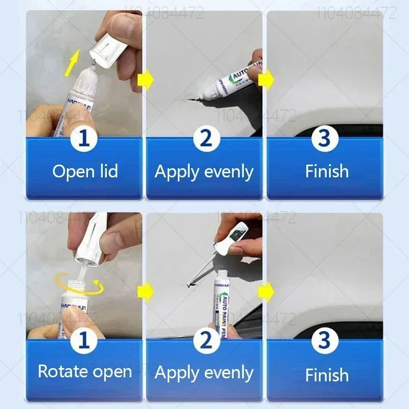 For Tesla Model 3 Y X S Car Paint Scratch Repair Pen Touch Up Paint Accessories Black Pearl White Silver Deepsea Blue Red