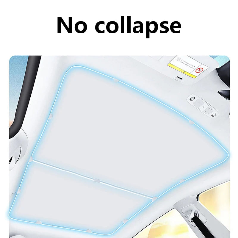 For Tesla Model Y S X 3 Roof Sunshade Clips Skylight Split Shade Windows Sunshades Sun Block Clip Interior Accessories 2025 2024