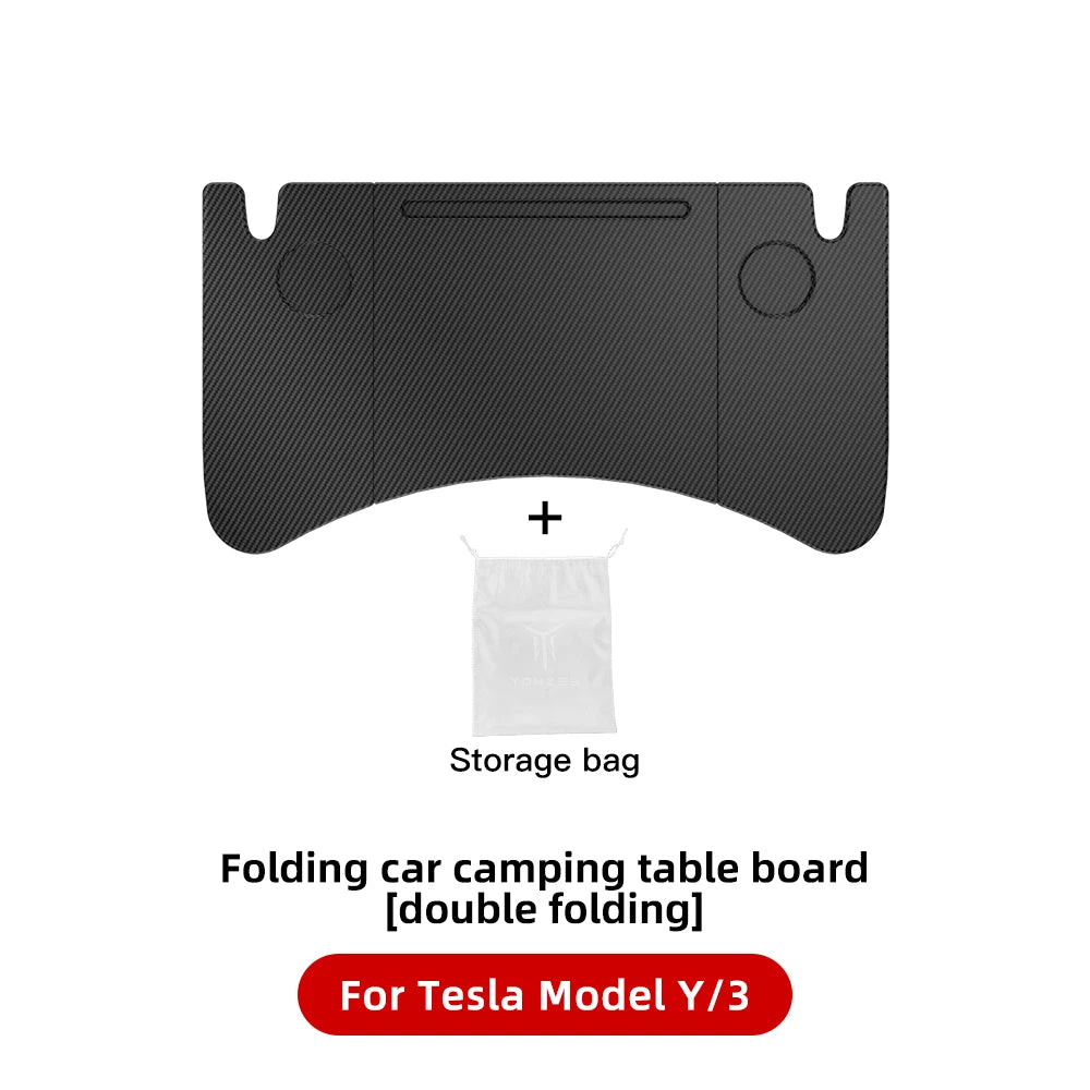 YZ Table Desk For Tesla Model 3 Y Highland Juniper 2021-2025 Car Steering Wheel Laptop Tray Food Desk Portable Office Table
