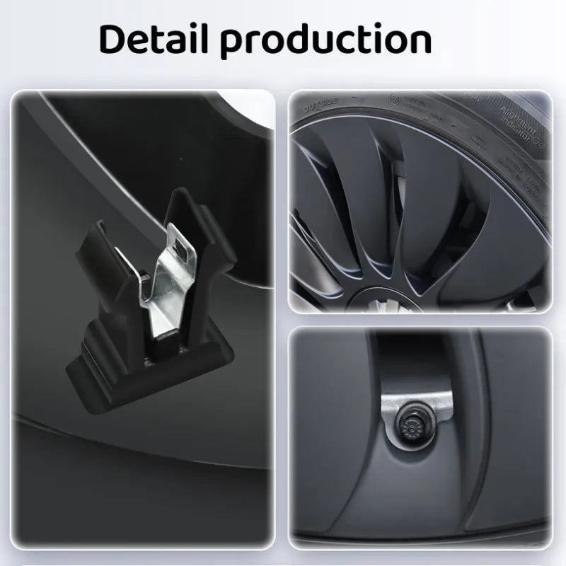 1PC/4PCS 19Inch Wheel Caps Replacement Hub Cap Performance Automobile Wheel Full Rim Cover For Tesla Model Y 2024 Accessories