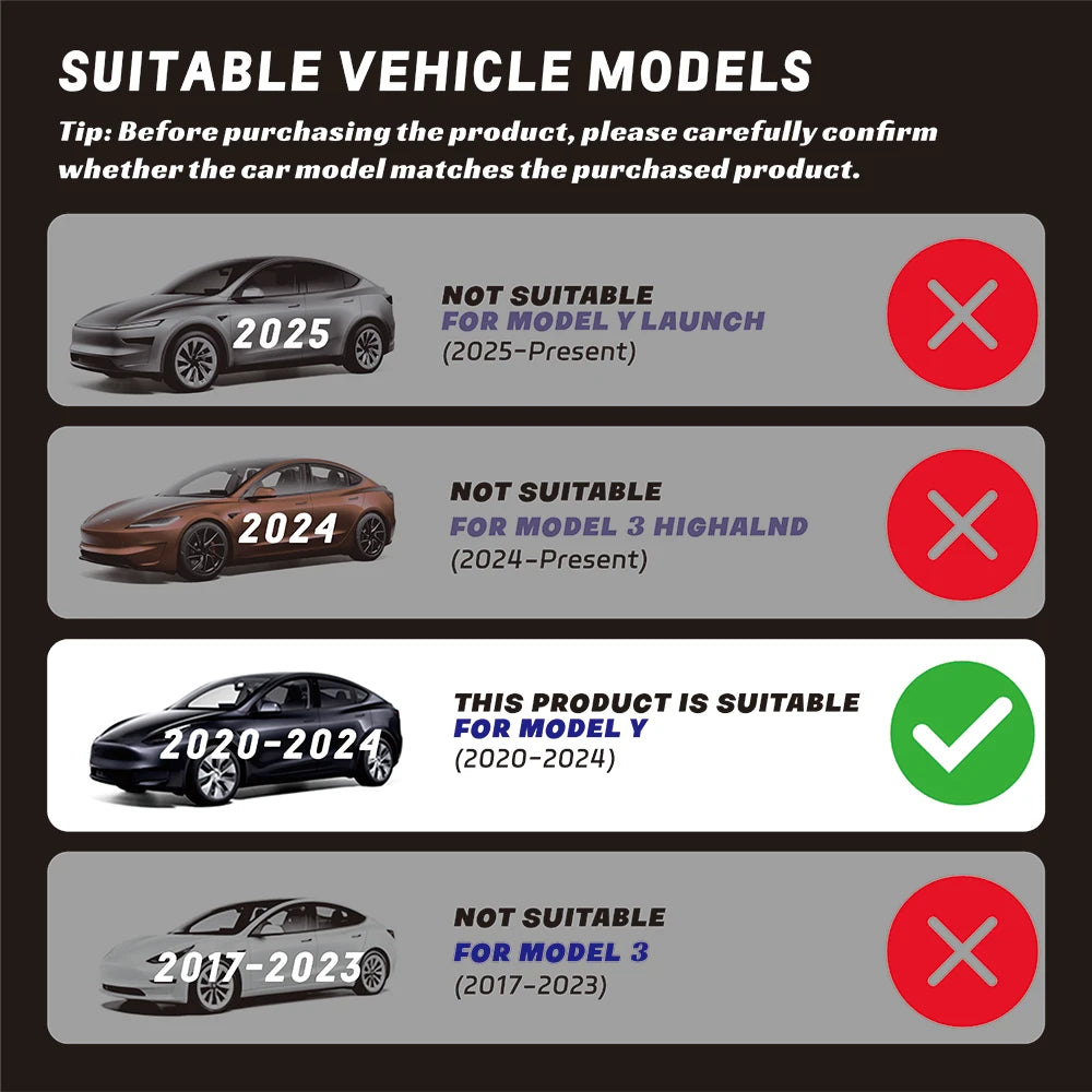 for Tesla Model Y 2020-2024 Rear Trunk Hook Seat Button Cargo Grocery Shopping Bag Holder Umbrella Hanger Storage Car Interior