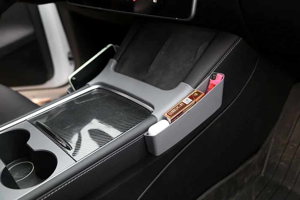 For Tesla Model 3 Y Armrest Both Sides Storage Box Center Console Side Gap Storage Organizer for Tesla Car Interior Modification