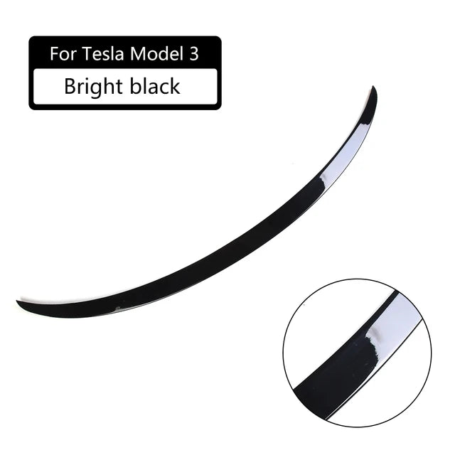 For Tesla Model 3 Performance Spoiler Original Trunk Wing ABS Black Carbon Fiber Tesla Model 3 2017-2023 Accessories