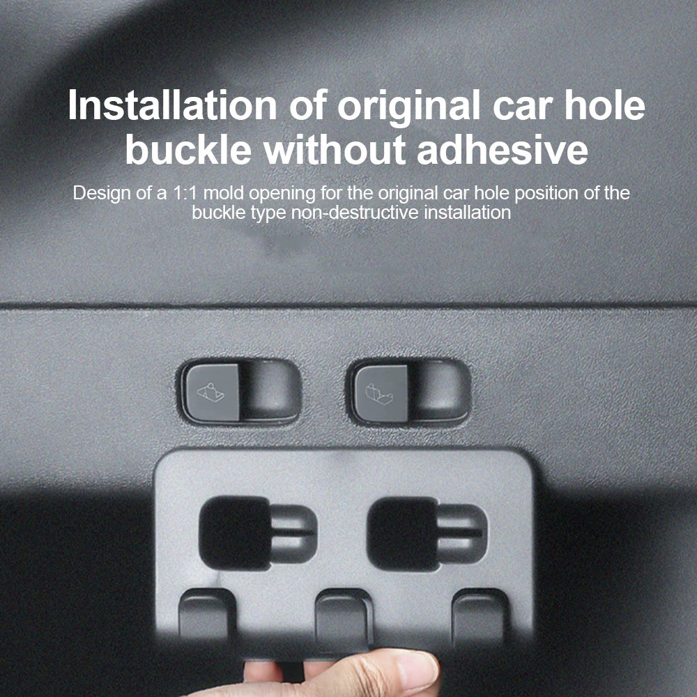 For Tesla Model Y 3 Rear Trunk Hook Storage Holder Bag Water Bottles Trunk Grocery Bag Hook Hanger Interior Accessories