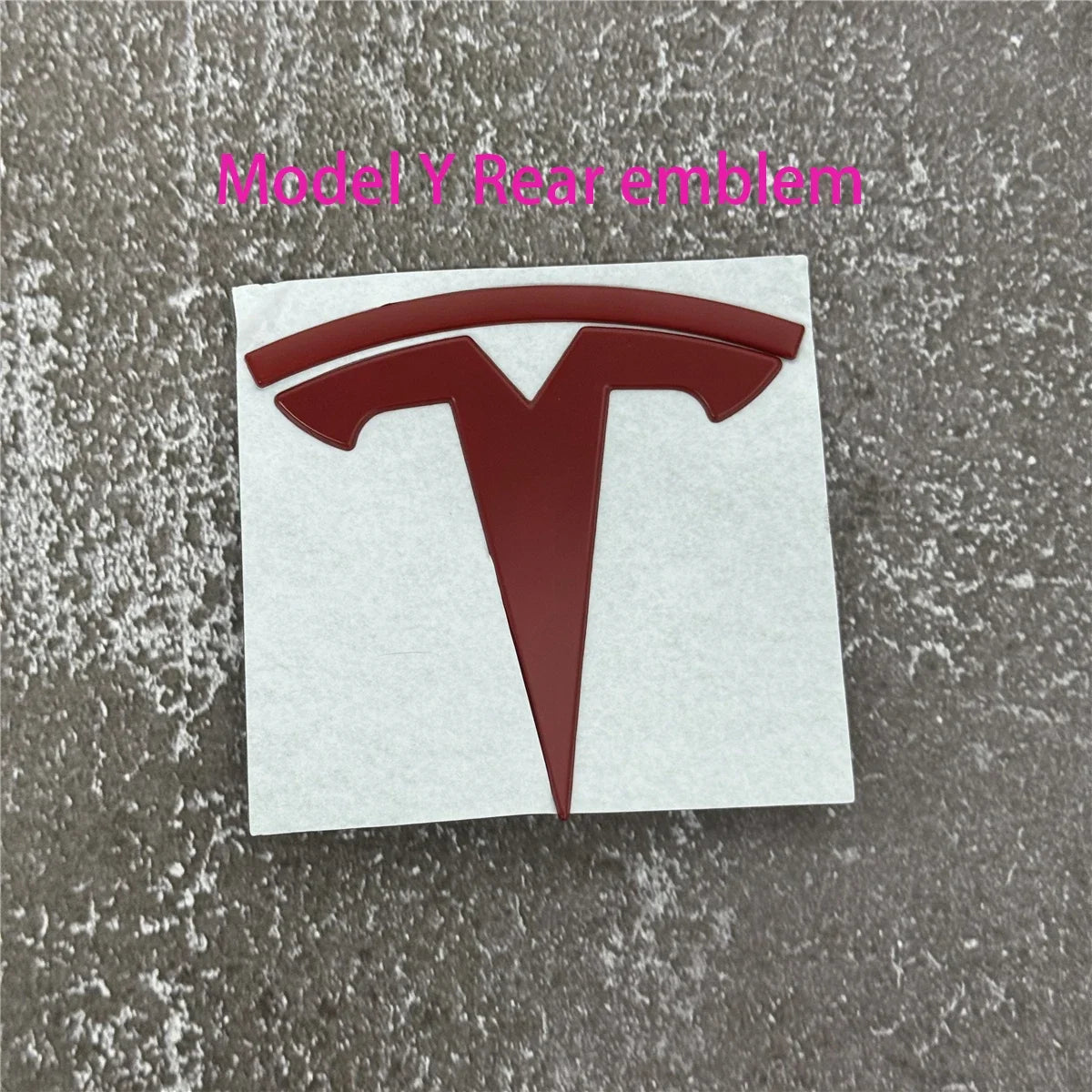 Tesla Car Front Emblem Rear Trunk Emblem Sticke for Model 3 Mode Y metal logo replacement rear and rear logos blackening