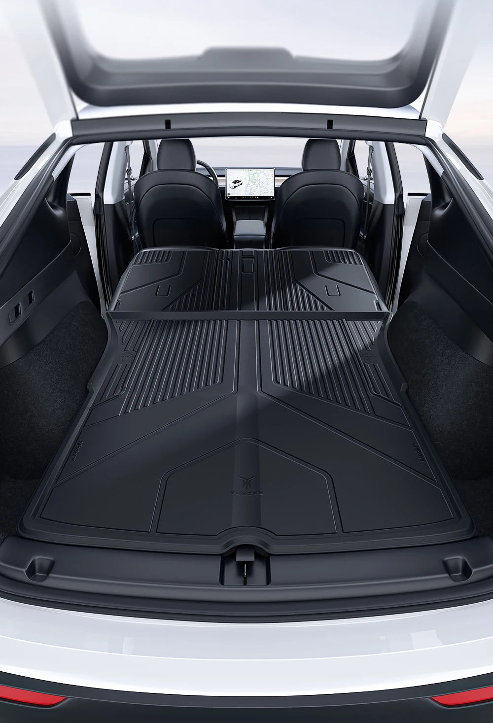 YZ For Tesla Model Y Model 3 All-Weather Waterproof TPE Seat Cover Foot Pad Trunk Mats 2021-2023 Tesla Car Accessories