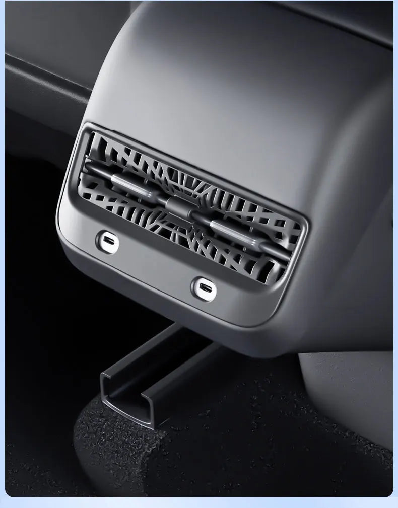 Rear Air Vent Cover for Tesla Model Y 2021-2024 Accessories Rear Seat Center Console Air Vents Cover for Tesla Model Y 2024