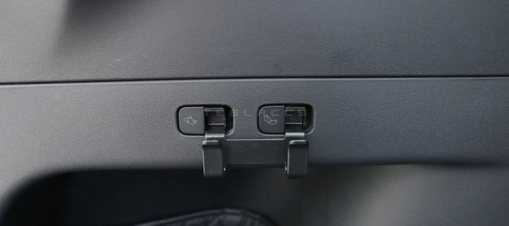 for Tesla Model Y 2020-2024 Rear Trunk Hook Seat Button Cargo Grocery Shopping Bag Holder Umbrella Hanger Storage Car Interior