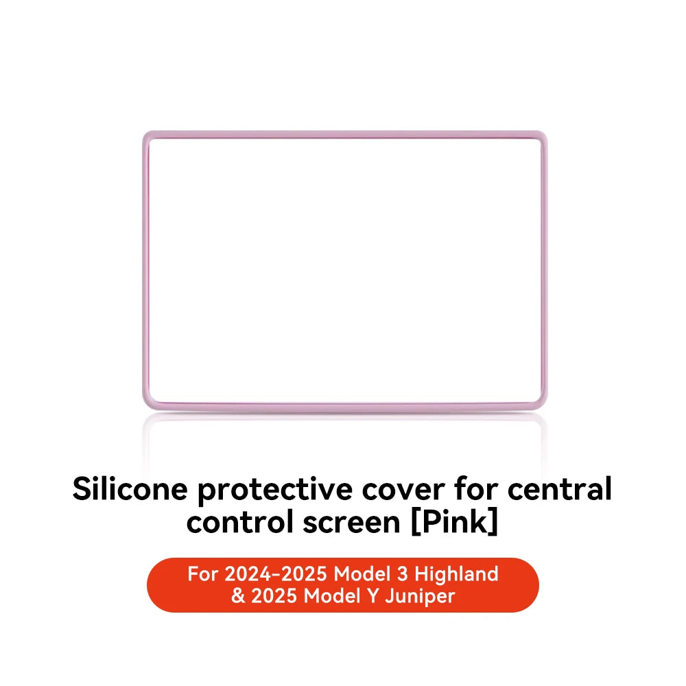 YZ For Tesla Model 3 Y Highland Juniper 2021-2025 Silicone Protective Trim Cover Central Control Navigation Screen Protector