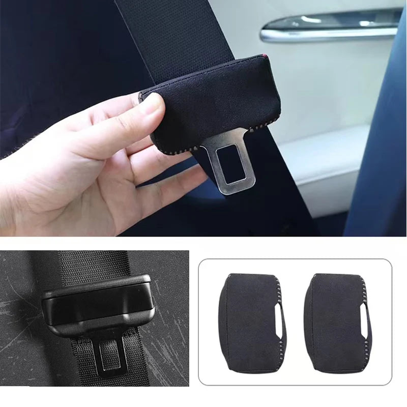 For volvo Audi Kia Skoda BMW Mercedes-Benz Tesla Volkswagen Honda Hyundai Ford Car Seat Belt Buckle Protector cover accessories