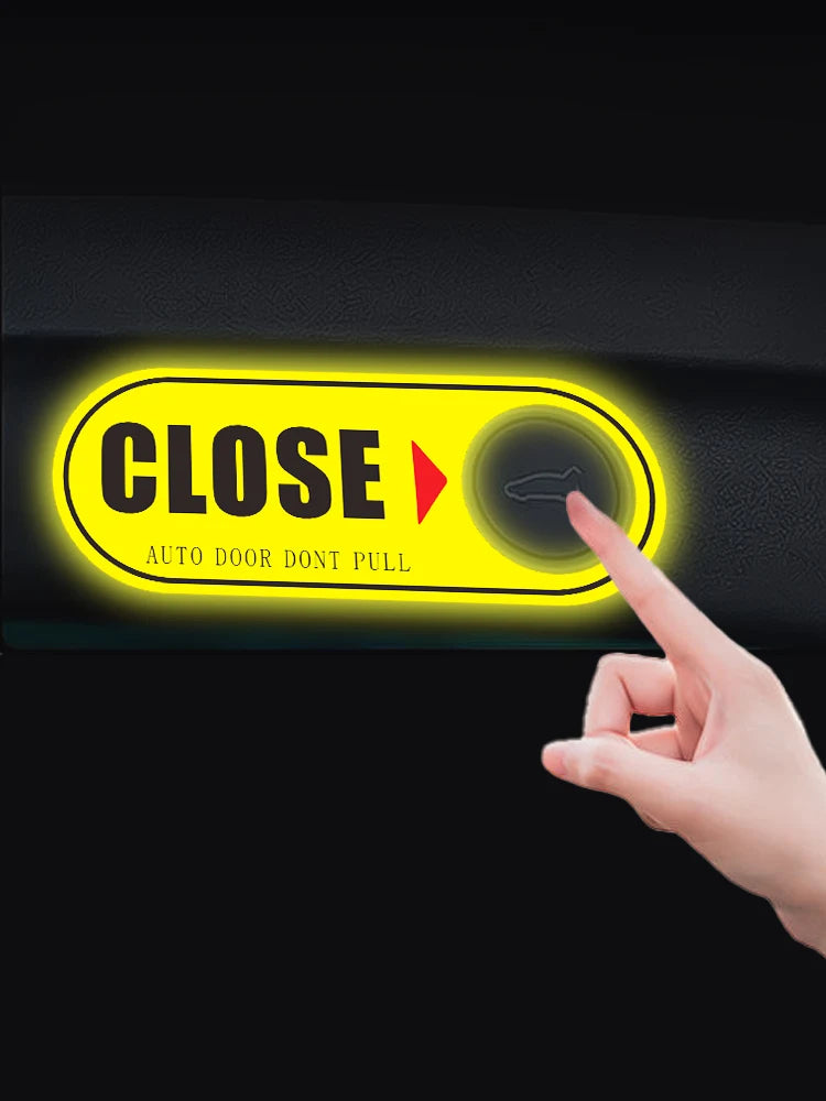 Suitable for Tesla electric tailgate sticker automatic opening, do not pull the warning reflective sticker