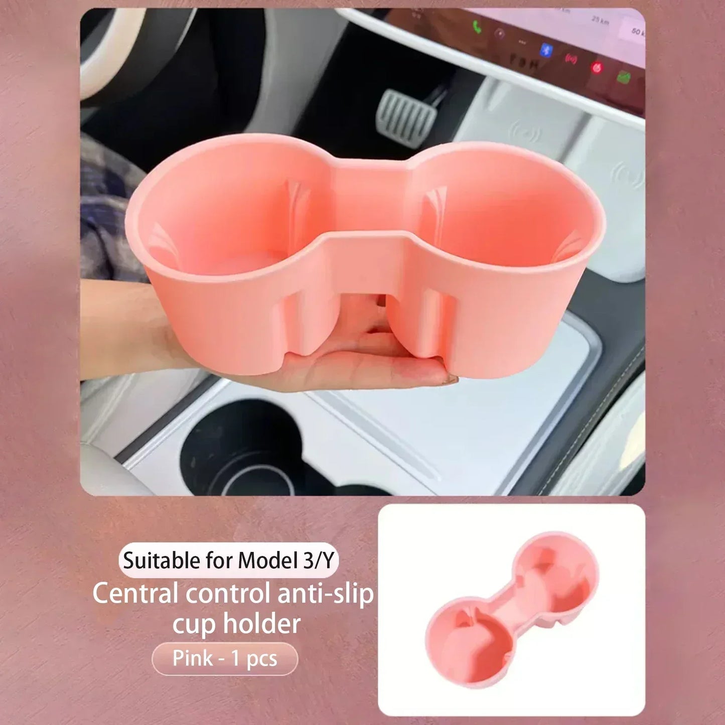 Tesla Model 3 highland Model Y juniper Center Console Storage Box Steering Wheel Cover Screen Frame Armrests Water Cup Limiter