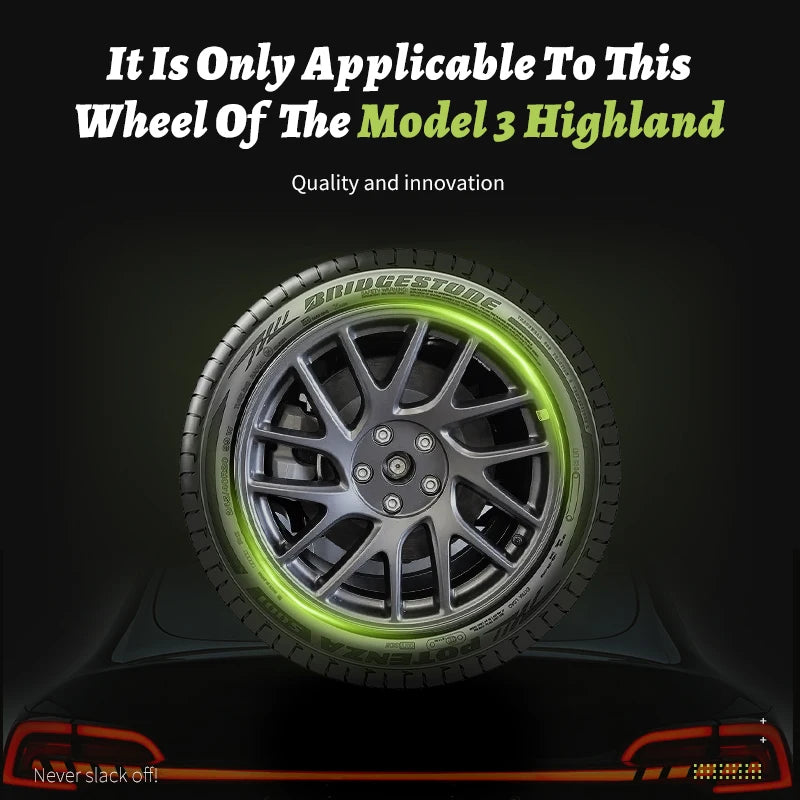 4PCS for Model 3 Highland 2023-2025 Wheel Cover 18 Inch Hubcap New Blade Style Wheel Cover Rim Hubcaps Car Protection for Tesla