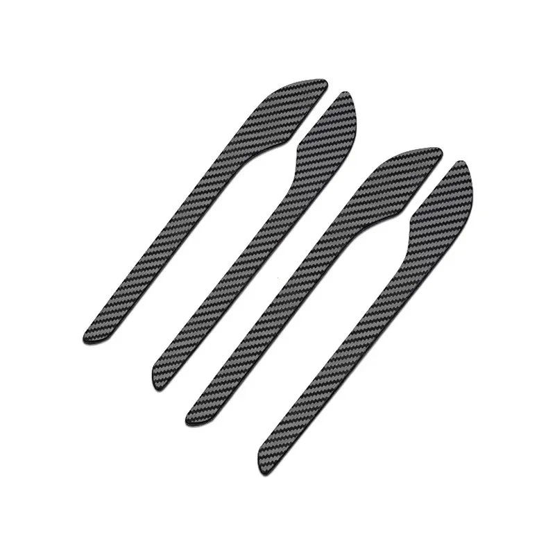 For Tesla Model 3 Y Carbon Fiber ABS Styling Premium Durable Accessories model3 2024 Car Door Handle Cover Protector Sticker