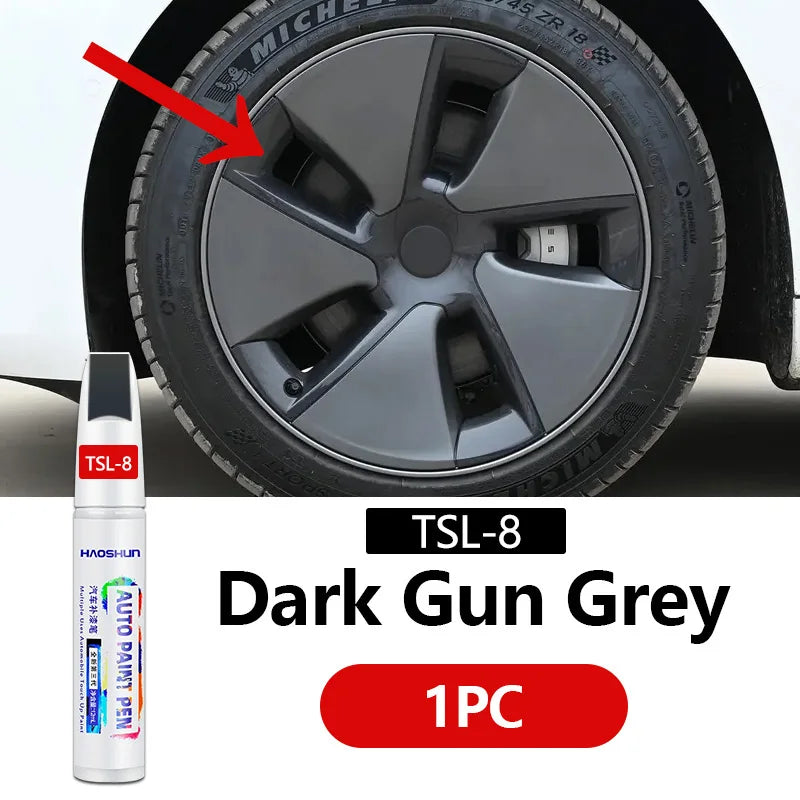 For Tesla Model 3 Y X S Car Paint Scratch Repair Pen Touch Up Paint Accessories Black Pearl White Silver Deepsea Blue Red