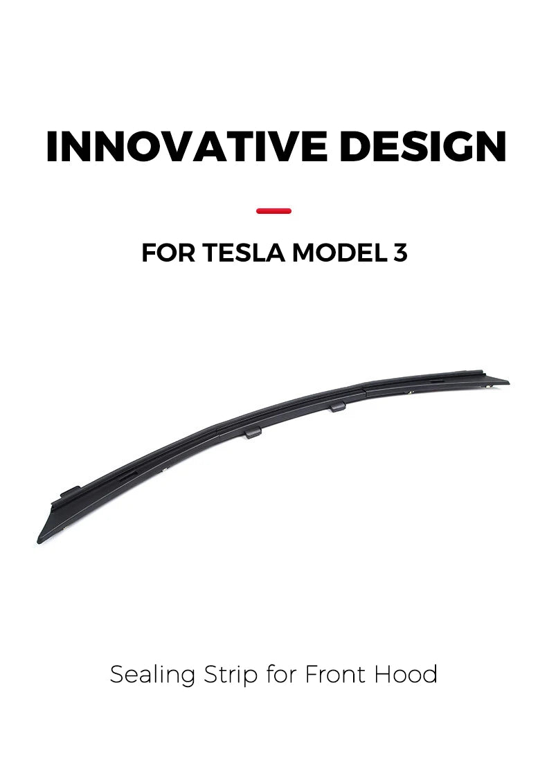 Front Waterproof Chassis Cover Water Strip For 18-24 Tesla Model 3 Y Air inlet protective cover modification accessories