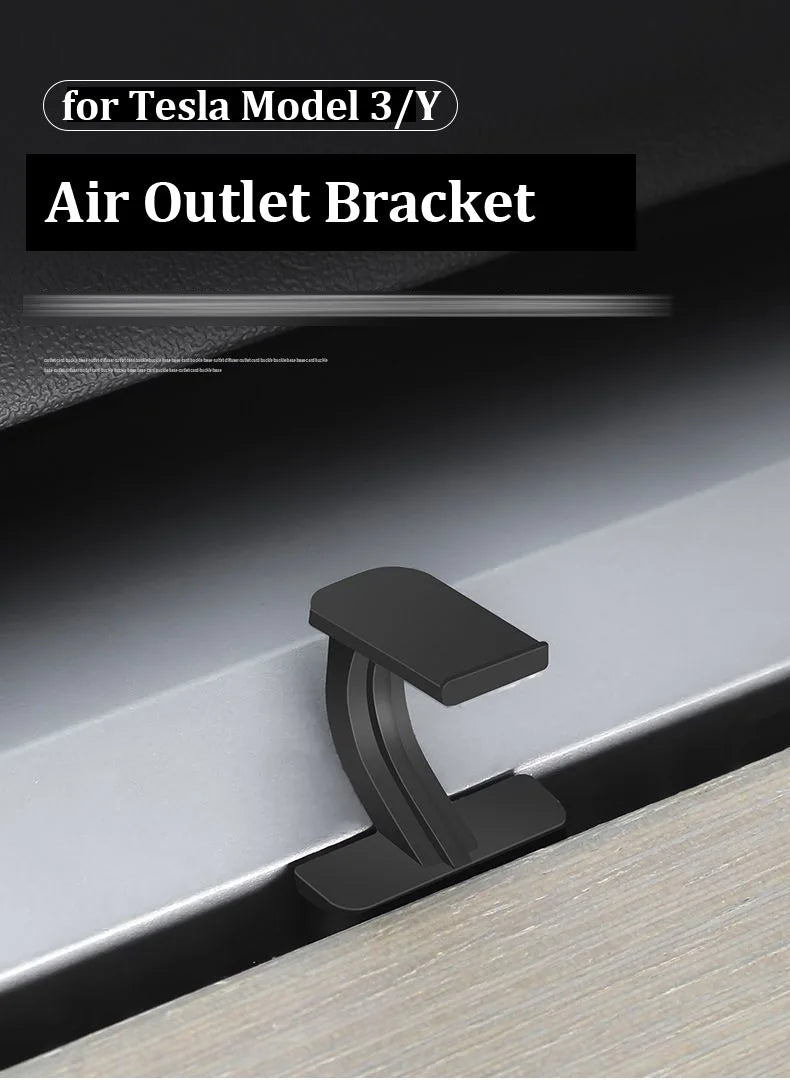 for Tesla Model 3 Y Air Freshener Holder Air Outlet Aromatherapy Clip Interior Decor Gadgets Bracket Glove Box Hook Accessories