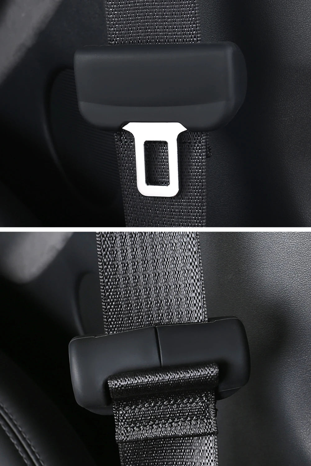 For Tesla Model 3/Y Safety Belt Protective Silicone Cover Tesla Interior Accessories Automobile Protective Sleeve Seat Belt Clip
