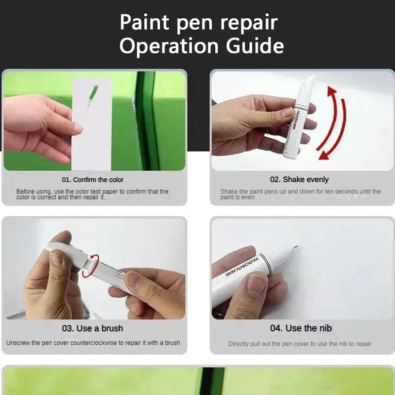 For Tesla Model 3 Y X S Car Paint repair pen Car touch up pen Black white Tesla wheel paint repair agent Paint repair set