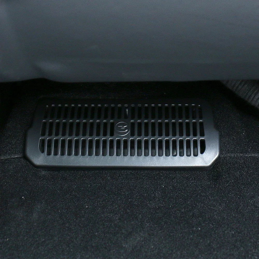 For Tesla New Model 3 Highland 2024 Under Seat Rear Air Vent Protect Cover Anti-blocking Backseat Outlet Grille Protector Parts