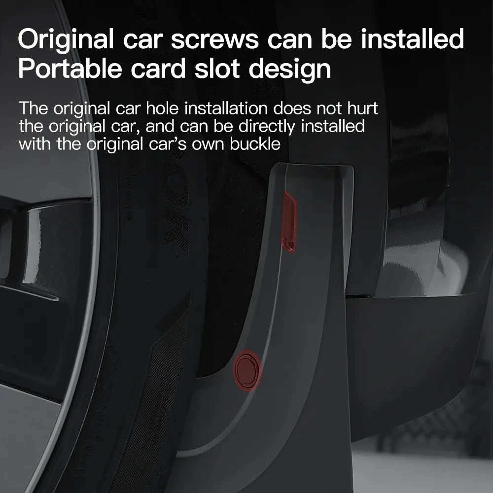 Soft Mud Flaps For Tesla Model 3 Y Juniper 2025 2024 Accessories TPE Mudguards Fender Anti-Snow Anti-Sand Guard Protector Cover