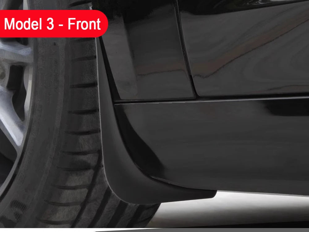Soft Mud Flaps For Tesla Model 3 Y Juniper 2025 2024 Accessories TPE Mudguards Fender Anti-Snow Anti-Sand Guard Protector Cover