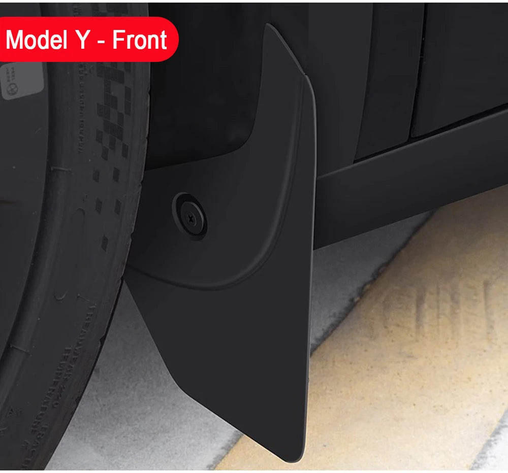 Soft Mud Flaps For Tesla Model 3 Y Juniper 2025 2024 Accessories TPE Mudguards Fender Anti-Snow Anti-Sand Guard Protector Cover