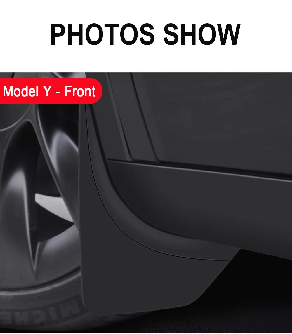 Soft Mud Flaps For Tesla Model 3 Y Juniper 2025 2024 Accessories TPE Mudguards Fender Anti-Snow Anti-Sand Guard Protector Cover