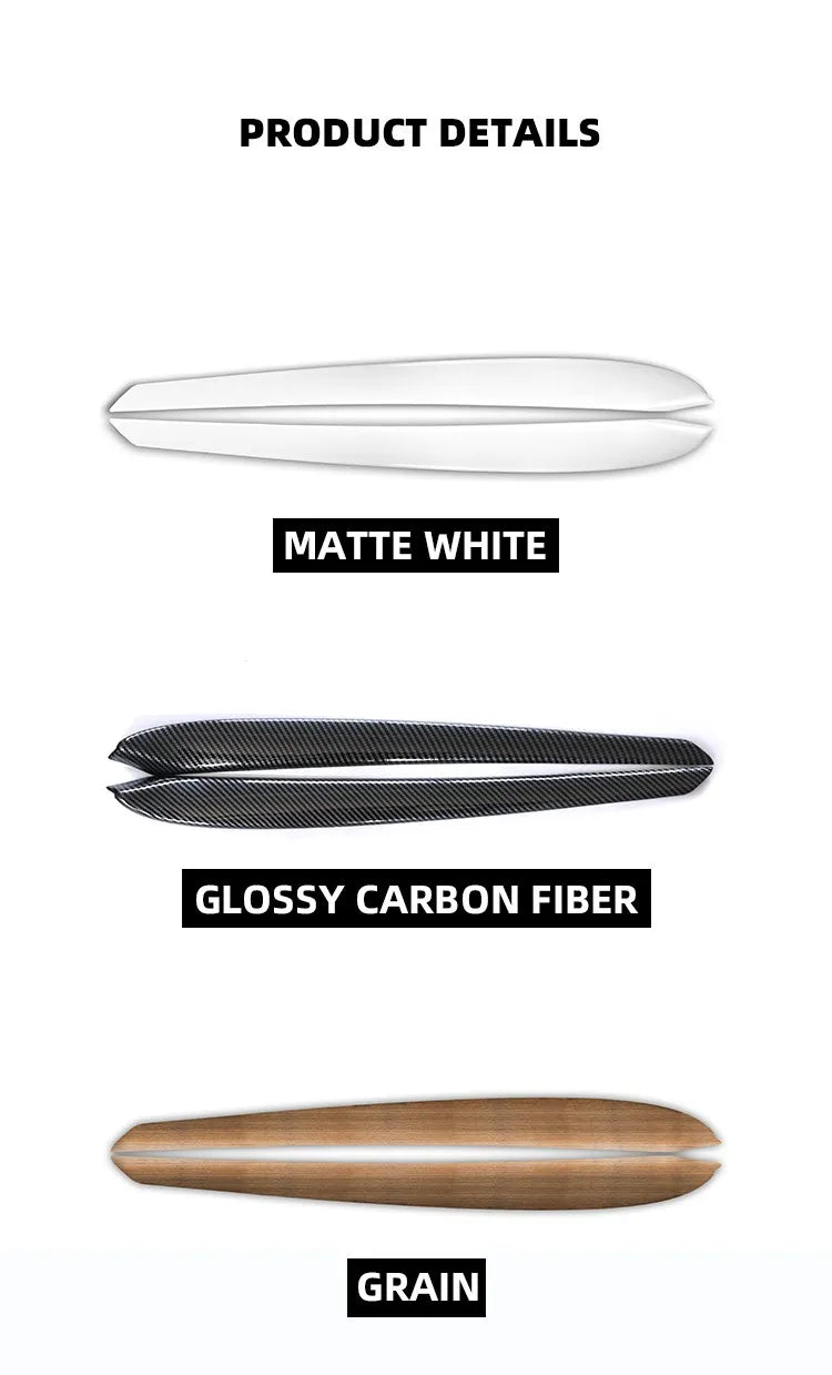 Heenvn For Tesla Model 3 2023 Carbon Fiber ABS Car Center Console Panel Trim Model Y 2022 Accessories Tesla Model 3 Dashboard