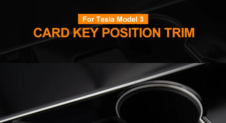 Heenvn Model 3 Car Engine Start Card Key Trim Frame Holder Fixer Limiting Sticker For Tesla Model Y 2023 Accessories