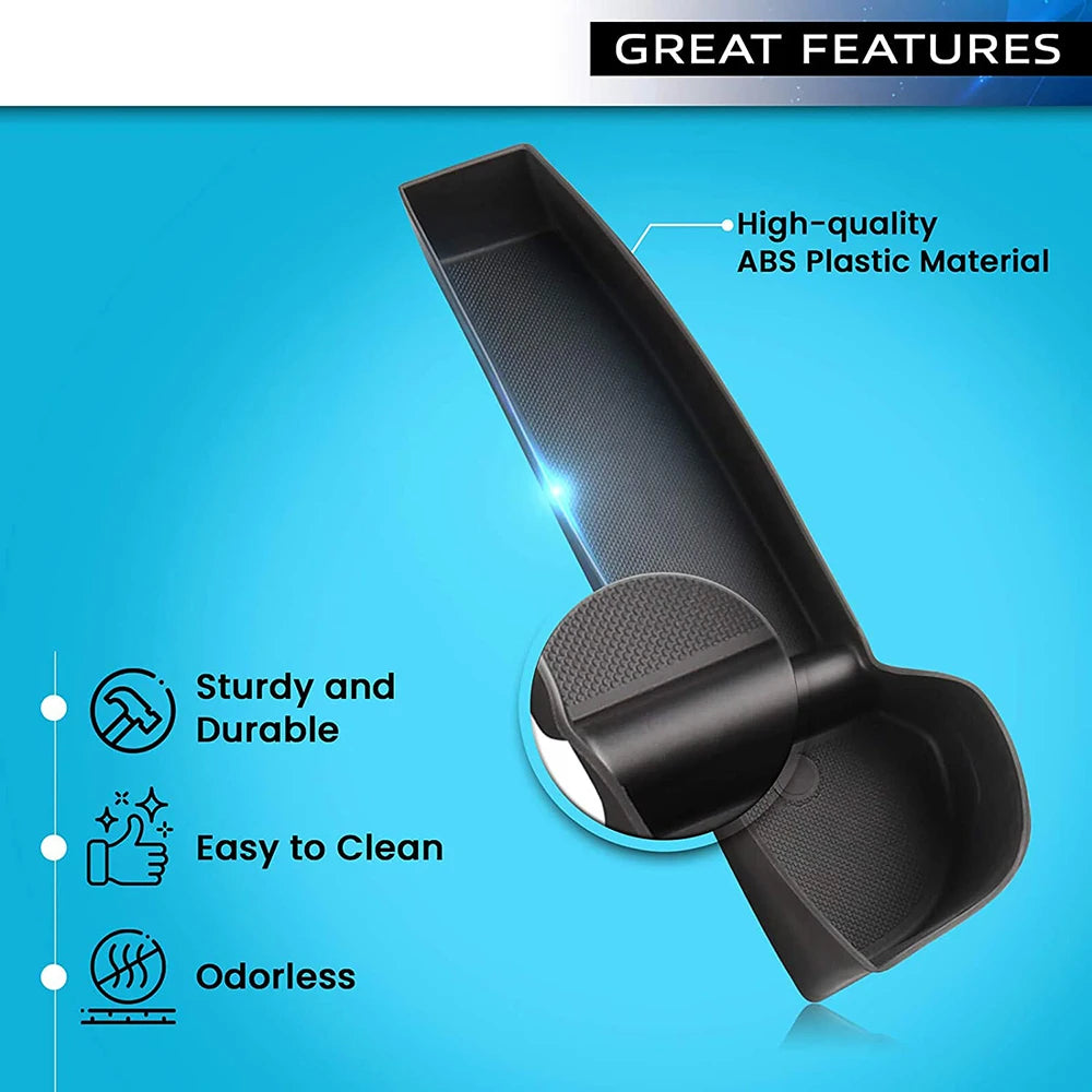 Door Side Storage Box Front Rear Door Handle Armrest Tray Organizer for Tesla Model Y Juniper 2020 - 2025 Model 3 Highland