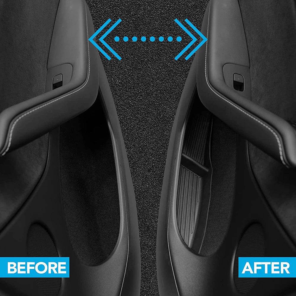 Door Side Storage Box Front Rear Door Handle Armrest Tray Organizer for Tesla Model Y Juniper 2020 - 2025 Model 3 Highland