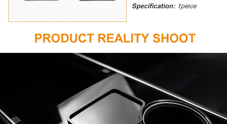 Heenvn Model 3 Car Engine Start Card Key Trim Frame Holder Fixer Limiting Sticker For Tesla Model Y 2023 Accessories