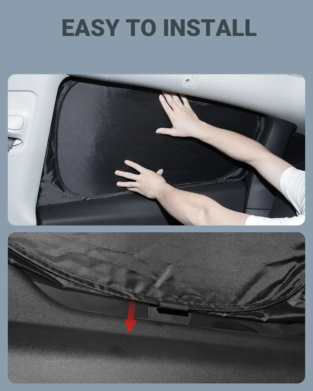 Car Sun Shade for Tesla Model 3 Y LAUNCH 2024 2025 Windshield Sunshade Cover Protector Front Side Window Privacy Blind Shading