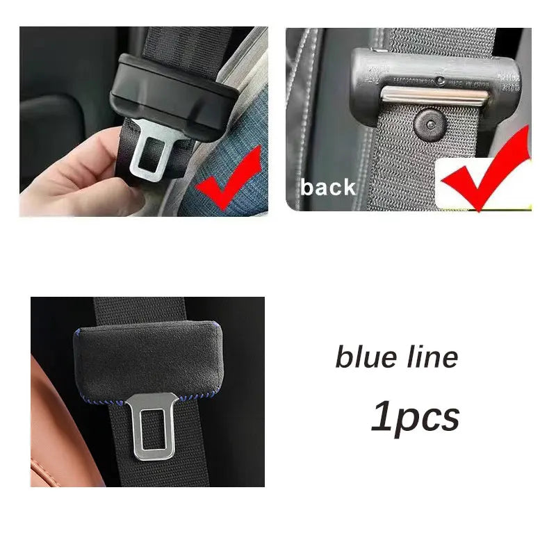 For volvo Audi Kia Skoda BMW Mercedes-Benz Tesla Volkswagen Honda Hyundai Ford  Car Seat Belt Buckle Protector cover accessories