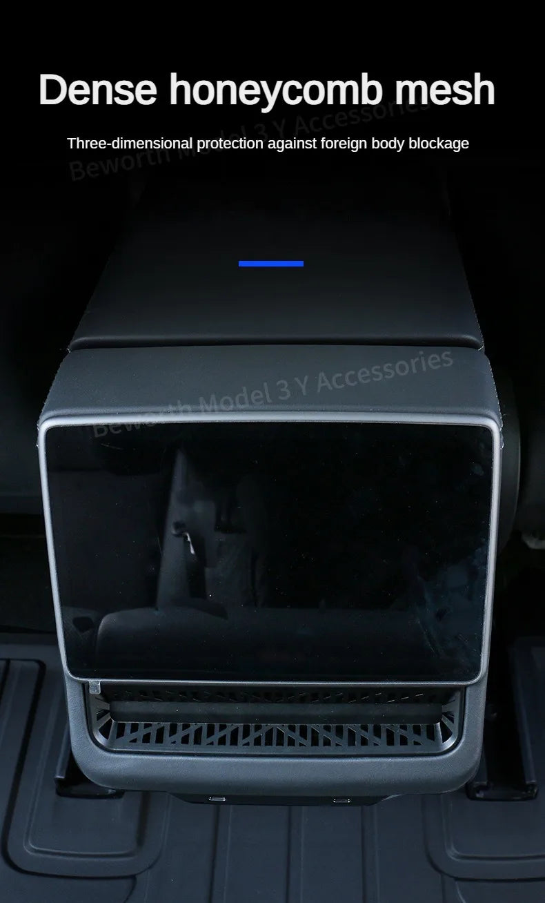 for Tesla Model Y Juniper 2025 Model 3 Highland 2024 Rear Air Outlet Cover Conditioning Vent Protective Anti Blocking MY LAUNCH