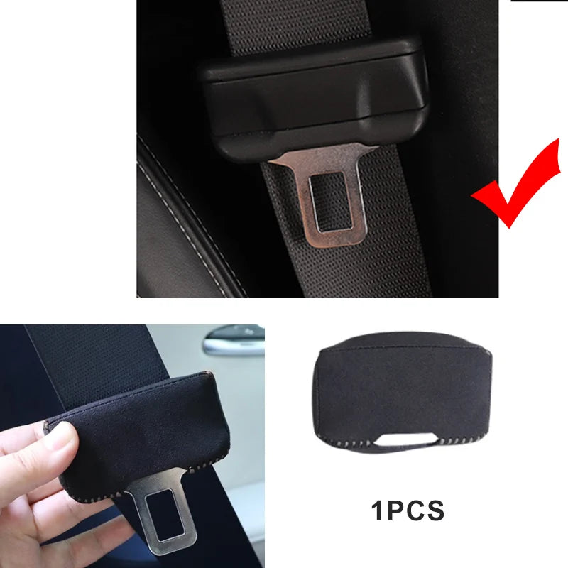 For volvo Audi Kia Skoda BMW Mercedes-Benz Tesla Volkswagen Honda Hyundai Ford  Car Seat Belt Buckle Protector cover accessories