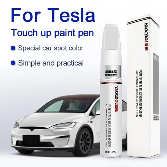 For Tesla Model 3 Y X S Car Paint repair pen Car touch up pen Black white Tesla wheel paint repair agent Paint repair set