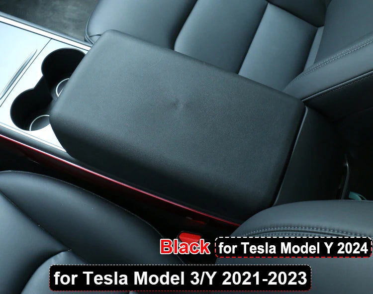 For Tesla Model 3 Y 2023 2024 Juniper 2025 Accessories Armrest Protector Box Cover TPE Center Console Panel Pad Model3 Highland